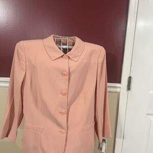 Women's Peach Button-Front Blazer Jacket